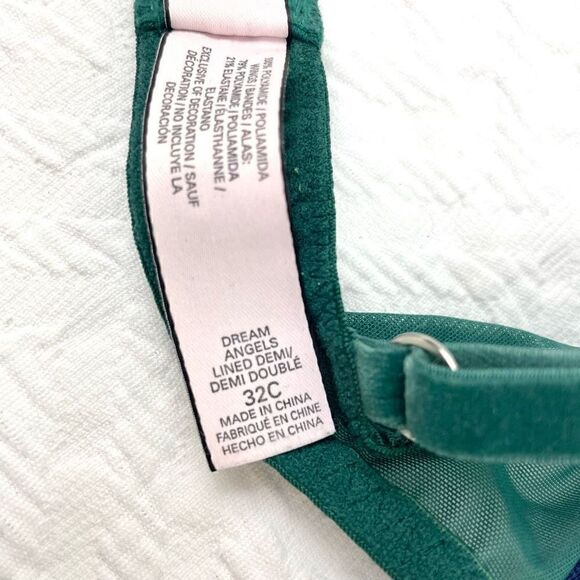 BUY 1 GET 1 FREE Victoria’s Secret dream angels lined demi green lace - Picture 8 of 11